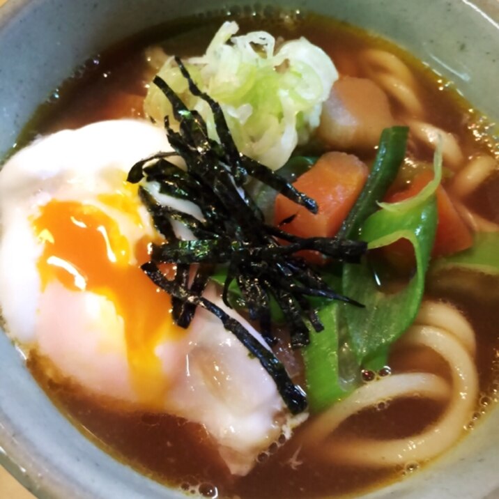 残りもので手抜き&美味しいカレーうどん♡